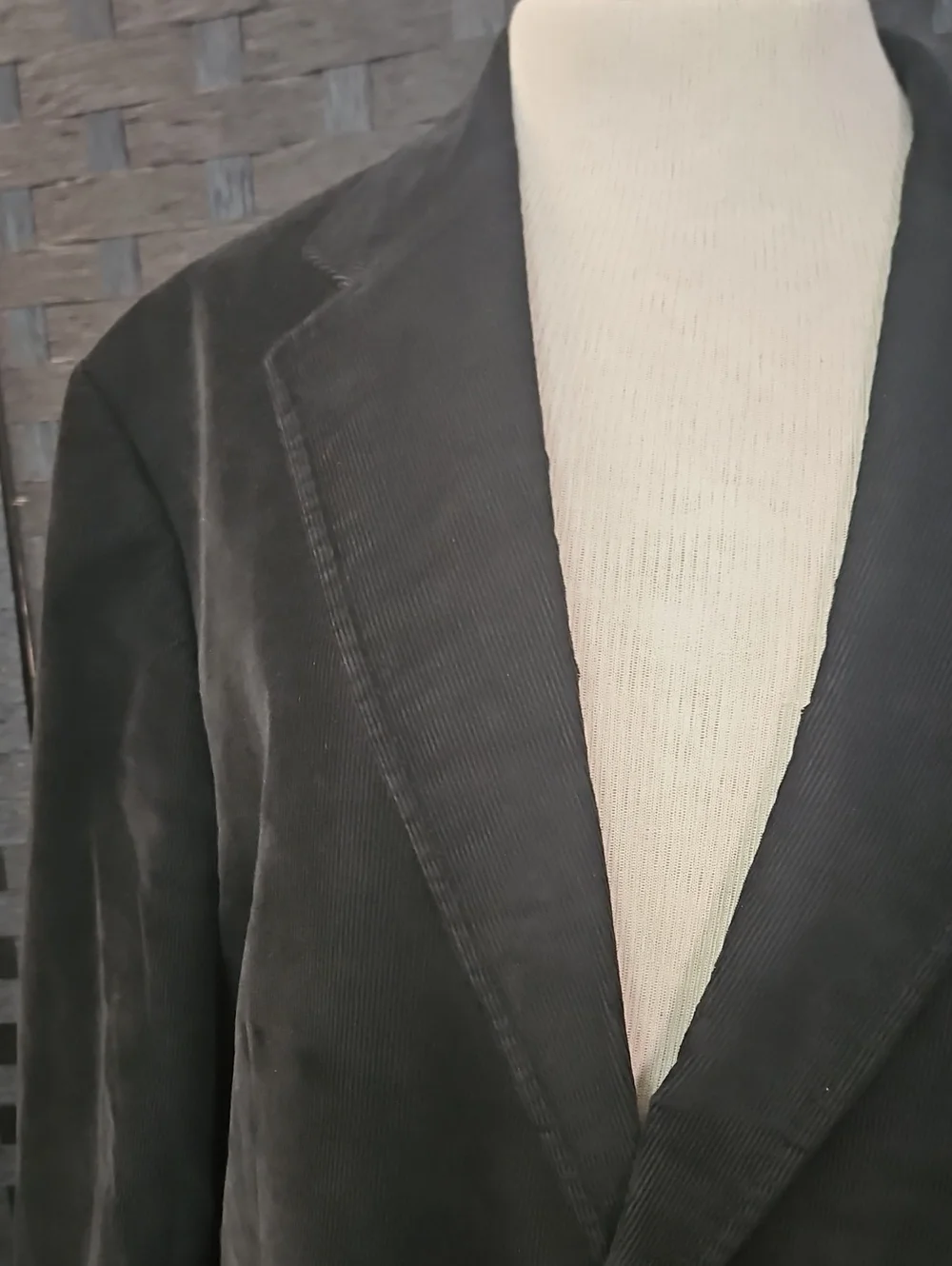 Express Black Corduroy Men's Blazer Jacket Size 44R